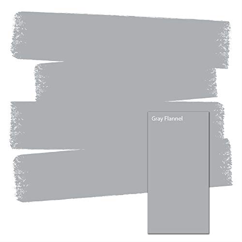 PRESTIGE Paint and Primer in One, Gray Flannel, Eggshell, 2 x 4 Inch Chip Card Sample