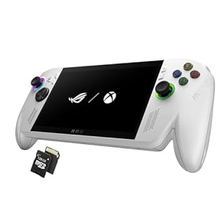 ASUS ROG Ally 7” 120Hz FHD Gaming Handheld, Ryzen Z1 Extreme, 16GB RAM, 512GB SSD, Touchscreen Portable Game Console, with 128GB MicroSD Card, White
