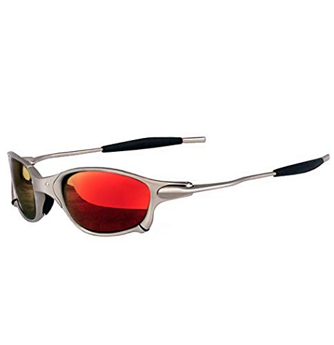 Top Sport UV400 Polarized Sunglasses Aluminum Metal Frame Riding Driving Mirror