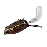 Booyah Toad Runner Jr Topwater Bass Fishing Hollow Body Frog Lure with Weedless Hooks Sunburn BYTR2911 Standard