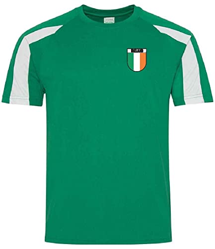 Ireland Supporters Printed Tshirt (Small) Green/White
