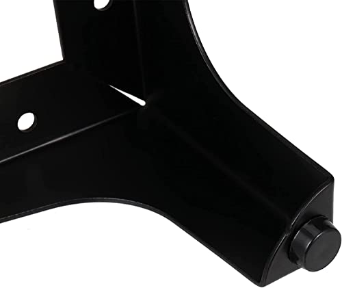 SINJEUN 12 PCS Triangle Furniture Legs, 10cm Black Metal Furniture Legs, Modern Cabinet Legs Sofa Replacement Parts for Furnture - Image 3