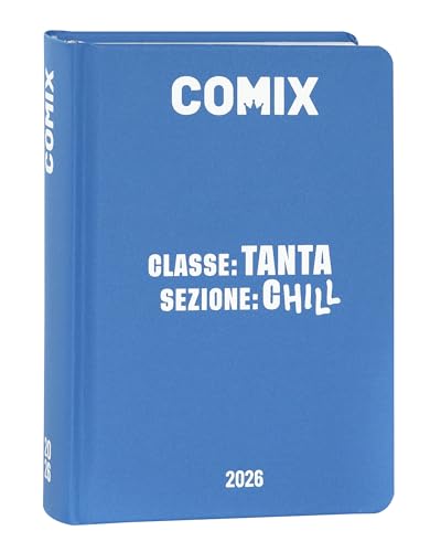 COMIX - Diario Mini Giornaliero 16 Mesi, Diario Scuola 2025-2026,