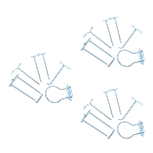 ULTECHNOVO 3 Juegos Gancho Para Estante De Herramientas Panel De Herramientas Accesorios Para Tableros Almacenamiento De Ganchos Para Tablero Perforado Ganchos De Pared Silver 5 Piezas * 3