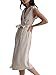 Produktbild Superdry Damen Desert WRAP Dress Kleid, Elfenbein (Oat Bran RUT), L (Herstellergröße:14)