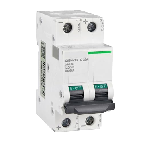 Disjoncteur miniature 2P CC modulaire Multi 9 C65N-DC pour coffret 63A