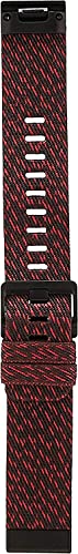 Image of Garmin QuickFit 22 Watch Band - Heathered Red Nylon