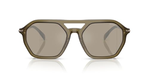 Lunettes de soleil ovales transparentes Michael Kors contre l'éblouissement