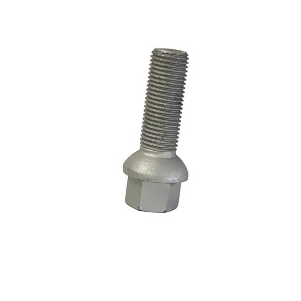 20 Schwarze Radschrauben Radbolzen Kugelbund M14x1,5 47mm Audi