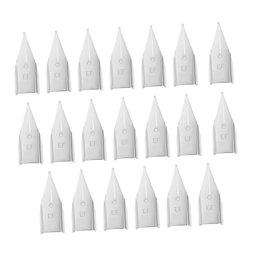 GRIRIW Calligraphy Pen Refills Set 20 Pack Metal Pen Nibs Replacement for Writing Practice Artistic Accessories