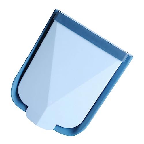 Caneca de basura rectangular azul para cocina y oficina miniatura 1