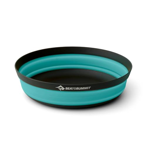 Sea to Summit Frontier Ultralight Collapsible Bowl, Large (30 fl oz), Aqua Sea Blue