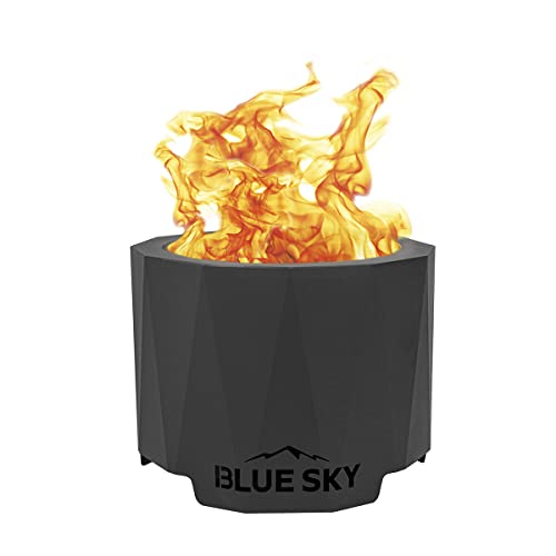 Blue Sky Outdoor Living Peak Smokeless Patio Fire Pit, Portable Fire Pit with Lift-Out Ash Catch, Black - Image 2
