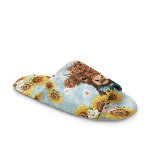 Open Toe Slippers for Women Winter Warm Women Bedroom Slippers Indoor Comfy House Shoes4