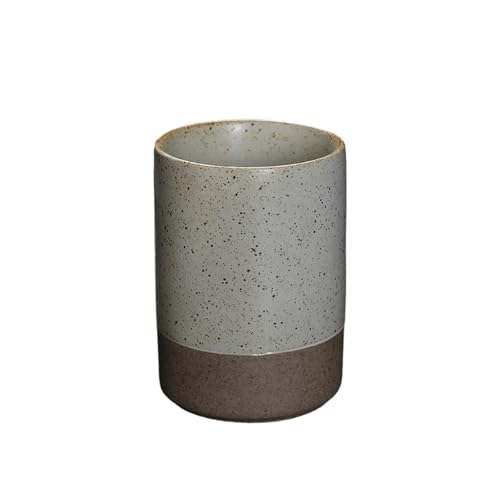 Japanese-style household simple, delicate and retro stoare colorful creative coffee cup - gray
