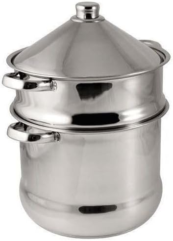 Baumalu - Couscous Pot & Tagine Stainless Steel - Diameter 22 cm - 9 Litres