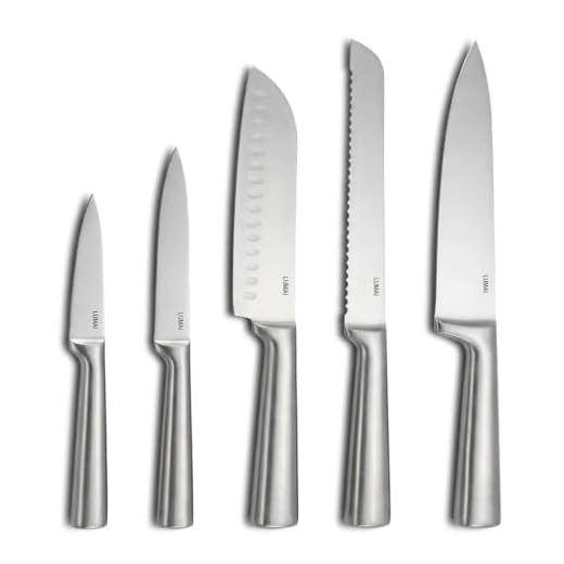 Conjunto Premium de 5 Facas Faqueiro Completo de Aço Inoxidável 3CR13 LUMAI