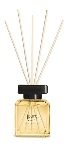 ipuro - Essentials Raumduft Soft Vanilla 100ml | Raumerfrischer mit Vanille, Sandelholz, Lakritz, Pfirsichblüte & Karamell Duft Aroma | Diffuser mit Stäbchen | Lufterfrischer für die Wohnung 2