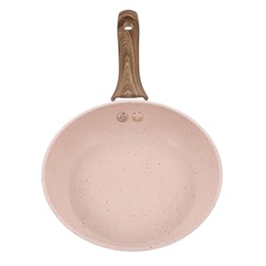 EXHUMKY Antihaft-Bratpfanne mit Holzgriff