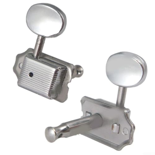 HEIBTENY Mécaniques de guitare pour les amateurs de guitare électrique Têtes de machine d’accordage en argent Guitare St E (Argent) - Les Beatles, Paul McCartney, John Lennon, RIngo Starr, George Harrison HEIBTENY Mécaniques de guitare pour les amateurs de guitare électrique Têtes de machine d'accordage en argent Guitare St E (Argent) – Image 3