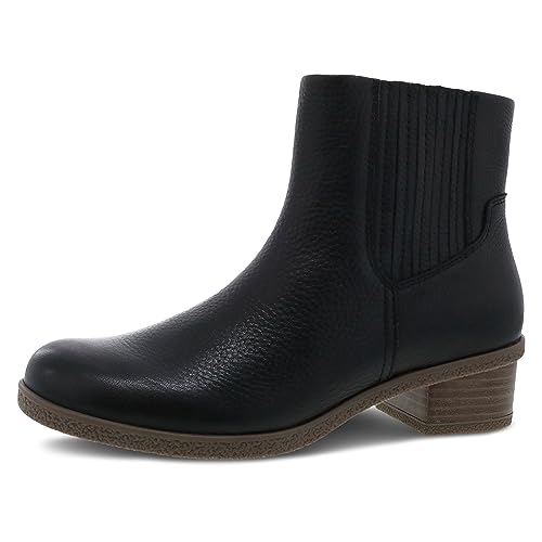 Image of Dansko Daisie Chelsea Boot for Women - Waterproof Leather and Construction with Rubber Outsole and Leather Stacked Heel for Long-Lasting Style in Any Weather