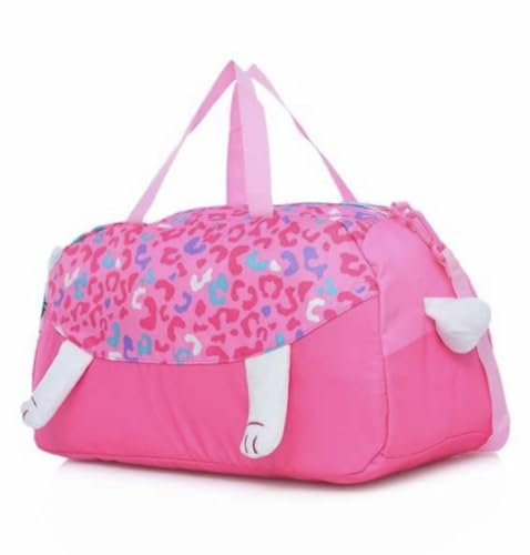 Image of 3D Design Duffle Bag for Kids & Adult| Large Compartment Foldable Luggage with Shoulder Strap | Lightweight Travel & Short Trips Storage Organizer for Women (Cat)