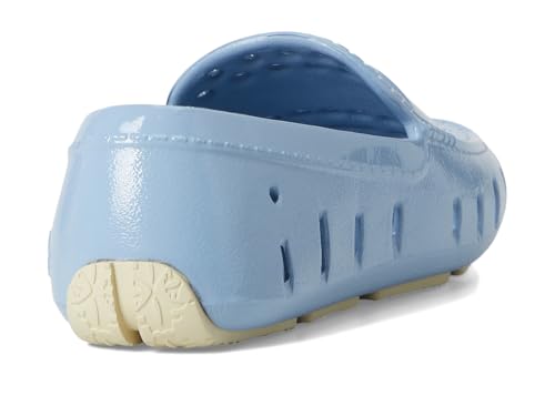 Image of Floafers Kids Unisex Prodigy Driver Patent (Big Kid) Alaskan Blue Patent /Putty 4 Big Kid M