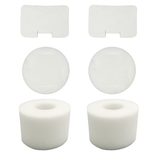 Filter Replacements Compatible with Shark NV42, NV4226, NV46, NV44, NV36, UV402, UV410 Navigator Deluxe Upright Vacuum, 2-Sets Foam & Felt & Post Motor, Replace Part # XFF36