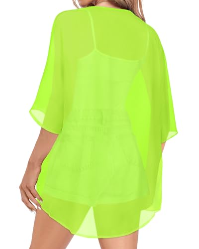 Image of Women Kimono Cardigans Casual Summer Tops Cover up Open Front Floral Print Resort Wear 2026