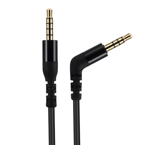 Cable de repuesto de 3.5 mm para SteelSeries Arctis Nova Pro con linea de audio negra de 5 pies