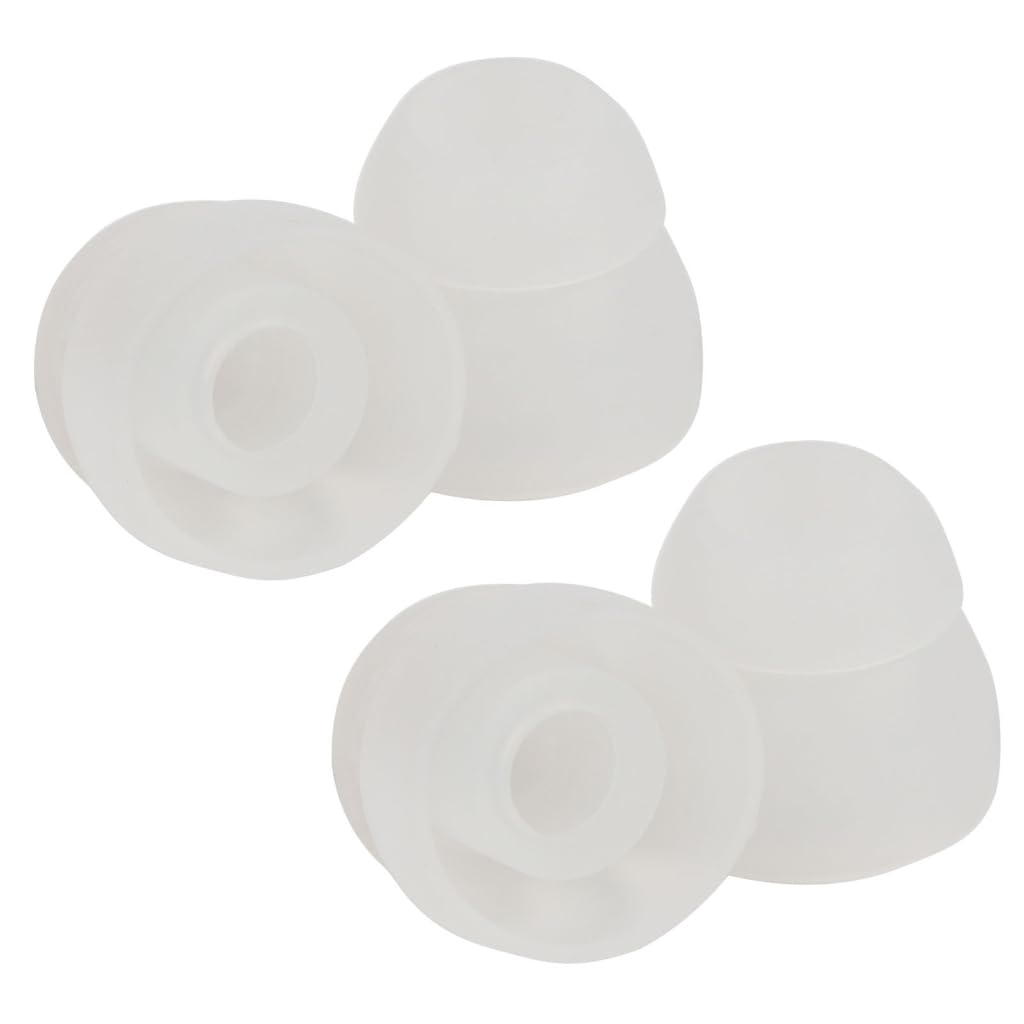 Elnwnnkc Double Flange Earbuds Ear Tips for Wireless Headphones Replacement Silicone Eartips Ear Buds