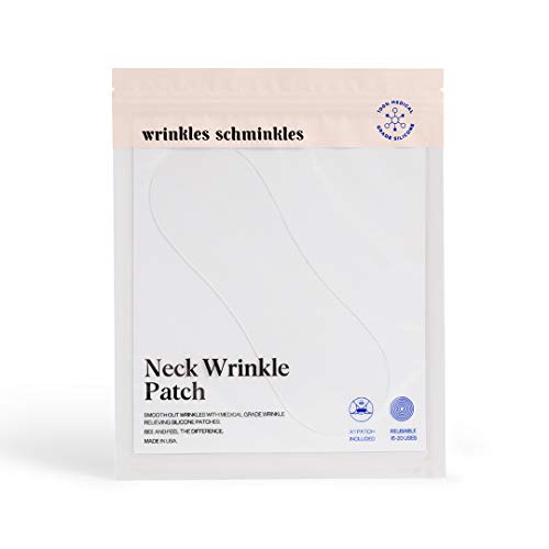 Wrinkles Schminkles Neck Wrinkle Patch - Made in USA - 100% Medical Grade Reusable Silicone Patches Wrinkle Treatment - Anti Wrinkle Pad for Neck Wrinkle Prevention - Reduce Neck Rings for a Firm Neck