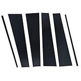 6Pcs Gloss Black Door Pillar Posts Window Cover Trim Compatible with Chevrolet Tahoe GMC Yukon 2015 206 2017 2018 2019 2020