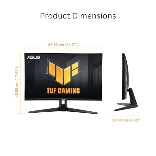 undefined ASUS TUF Gaming 27” 1440P Monitor (VG27AQM5A) - QHD (2560x1440), 300Hz, Fast IPS, Extreme Low Motion Blur Sync, 0.3ms, Speaker, 95% DCI-P3, Shadow Boost, DisplayWidget Center, 3 yr Warranty の商品画像 5