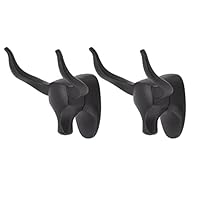 HERCHR Heavy Duty Towel Hooks, 2 Packs Cow Head Wall Hooks Decorative Towel Robe Clothes Hanger Coat Hook for Bathroom Bedroom Kitchen