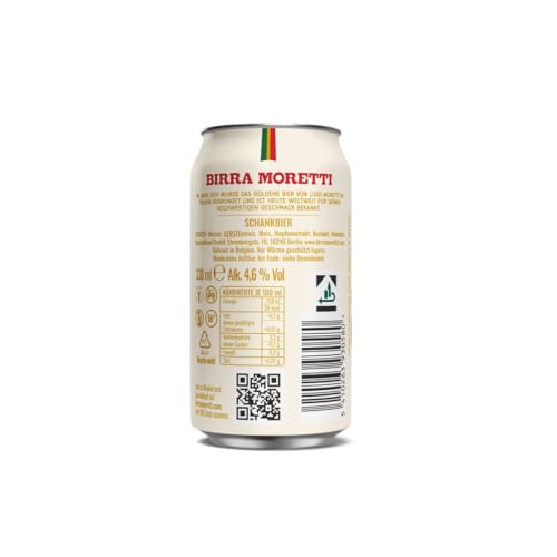 Birra Moretti Helles Bier Einweg (24 x 0,33l Dosen)