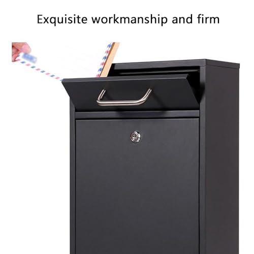 Boîte aux lettres verticale à serrure pour porche extérieur