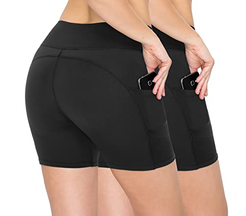 Short de yoga en textile doux ALWAYS lot de 3 shorts noirs de sport taille M