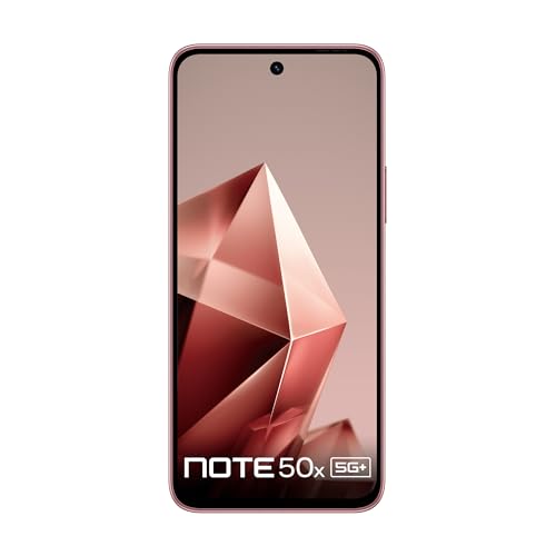 Image of Infinix Note 50x 5G+ (Sunset Spice Pink, 6GB RAM, 128GB Storage) | MediaTek D7300 Ultimate | 90FPS BGMI Gaming | 5500mAH Battery with 45W FastCharge | 650K+ AnTuTu | Infinix AI