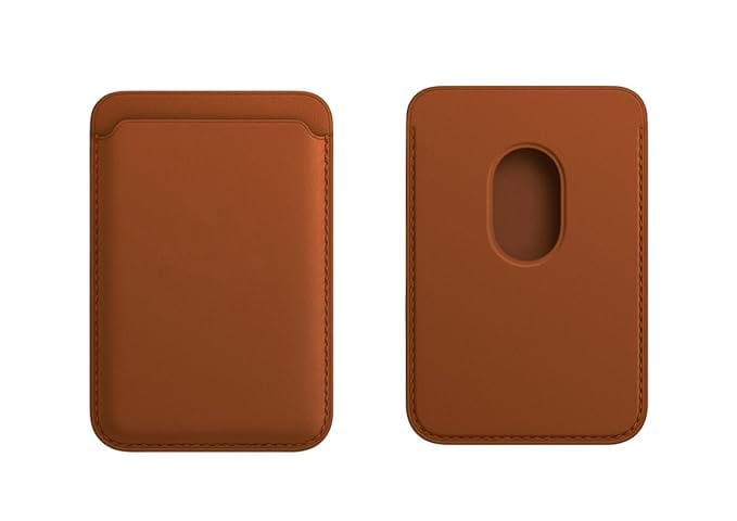 Stealodeal MagSafe Wallet, Magnetic Phone Vegan Leather Wallet - Slim 3 Cards Holder Designed for MagSafe Compatible with iPhone 15, iPhone 14, iPhone 13, iPhone 12 Series Model (Brown)-image-31