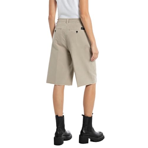 Bermuda Femme Replay W8089v en Coton Double Weave Confortable - 2