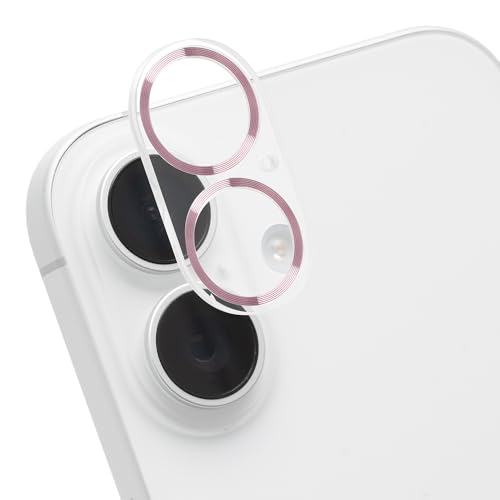 iFace iPhone 16 / 16Plus ��p �J���������Y �ی�J�o�[ �����K���X (���^���s���N)�yiphone16 iphone16plus 16�v���X �J���������Y�v���e�N�^�[ �J���������Y �J�o�[ �J�����t�B���� �J���� �����Y�ی� �\��