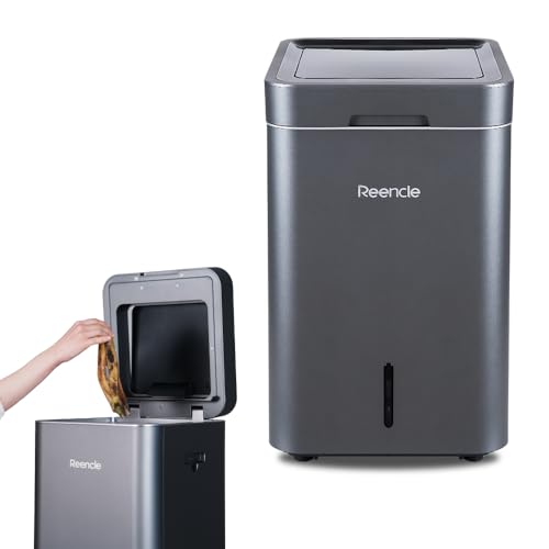 Reencle Gravity 家庭用 生ごみ処理機 ハイブリッド式( バイオ式 × 乾燥式 ) 全自動 強力脱臭システム 消音設計 (ブラック)