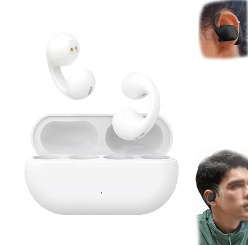 XiChiu Bash Earbuds - Auricolari impermeabili BashPro, per doccia, con cancellazione del rumore, sportivi, Bluetooth, auricolari aperti 3D stereo a conduzione ossea, impermeabili (bianco)