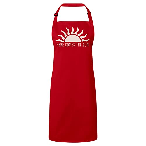 Tablier cuisine soleil premium Here Comes The Sun aurore de qualité