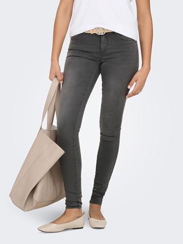 ONLY NOS Damen Skinny Skinny Jeans onlROYAL REG SK DNM JEANS BJ312 NOOS 15159650, Gr. W27/L30 (Herstellergröße: S), Grau (Dark Grey Denim) – Ansicht 2