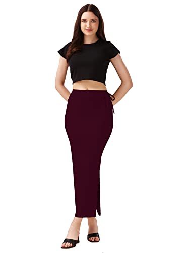 Image of Mehrang Microfiber Saree Shapewear Petticoat for Women, Cotton Blended Shape Wear Dress for Saree