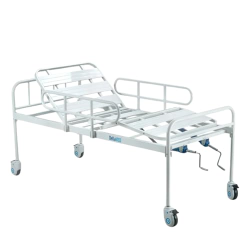 Cama Hospitalar Conforto Segurança Idoso Acamado até 180 Kg 2 Movimentos Grades Dellamed