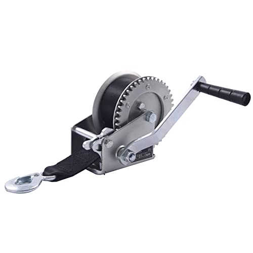 Towking Boat Trailer Accessory Set - 1Pc Swivel Trailer Jack With Wheel, 1Pc Trailer Boat Winch, 1Pc Hitch Ball, 2Pcs Chains, Pack Of 5，Boat Trailer Jack Basic Kit #TOP4