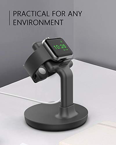 Apple Watch Charging Stand-Gin Foxi Apple Watch Stand Holder Compatible with Series 5 / Series 4 / Series 3 / Series 2 / Series 1; 38mm/40mm/42mm/44mm Apple Watch (Must Have Apple Watch Accessories)